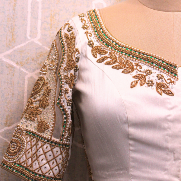 Bridal aari work blouse