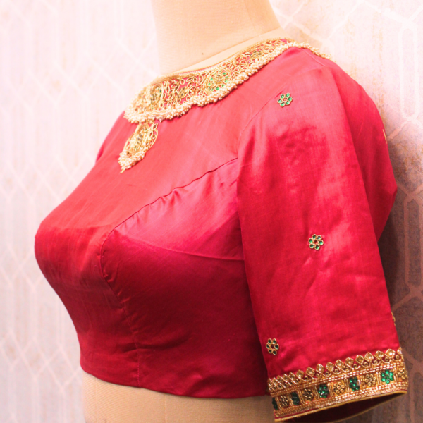 Medium aari work blouse - ADS 092 - Image 3