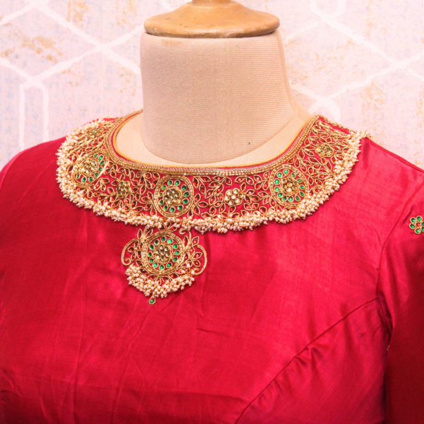 Medium aari work blouse - ADS 092 - Image 2