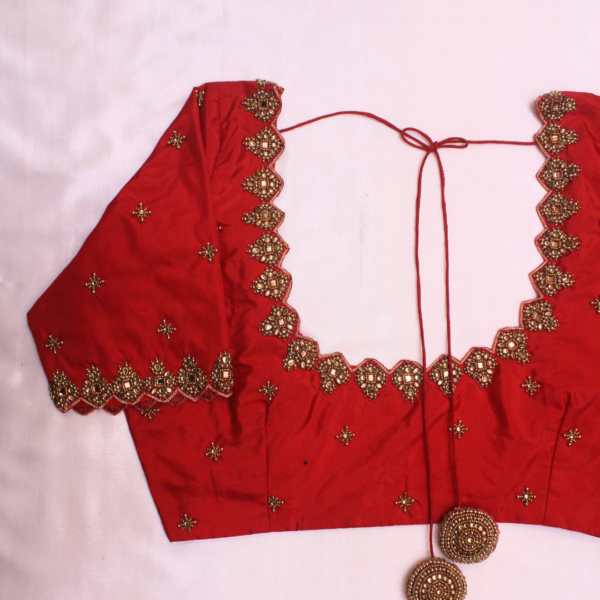 Simple aari work blouse