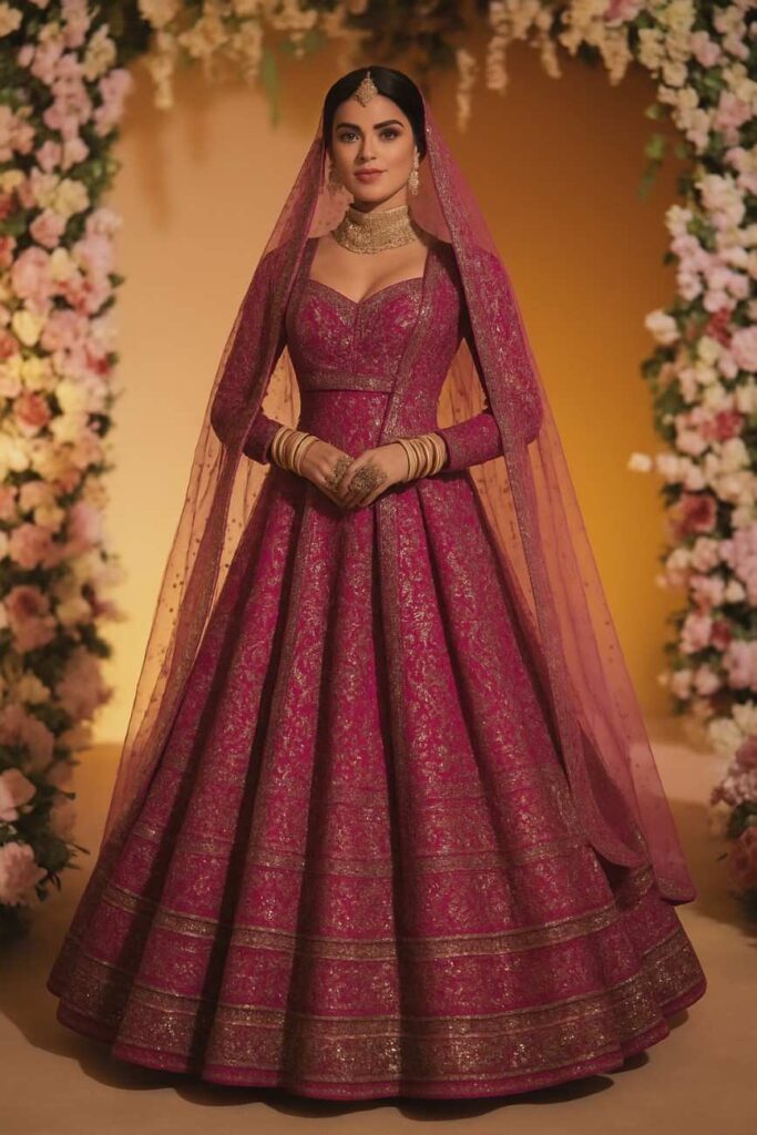 Maroon lehenga for groom